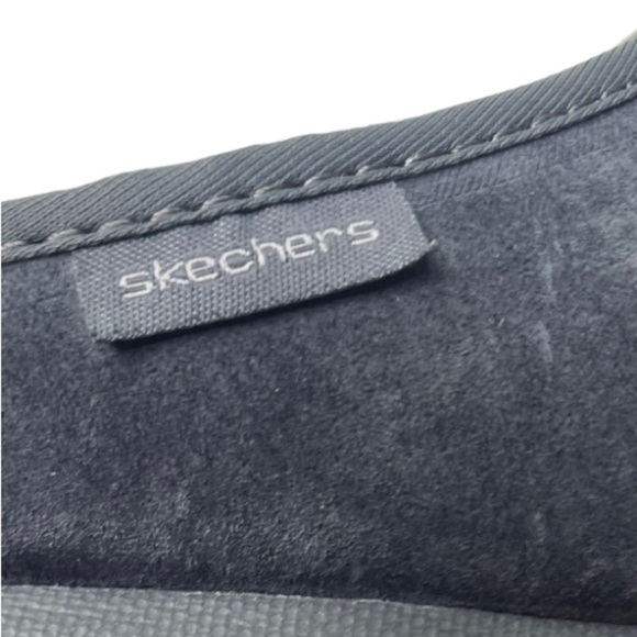 Skechers Women’s Grey Slip On Memory Foam Mule Sneakers - Picture 7 of 9